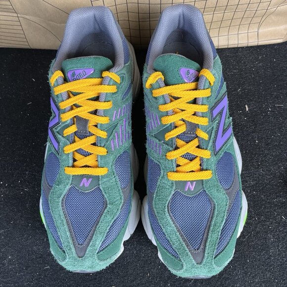 New Balance 9060 U9060GRE Night watch/Purple Green Men’s Size 12 Worn Once main image 4